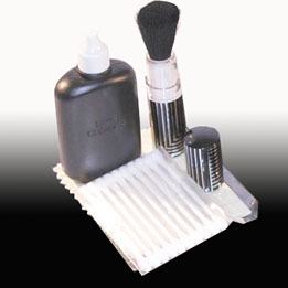 Four-piece optics cleaning kit